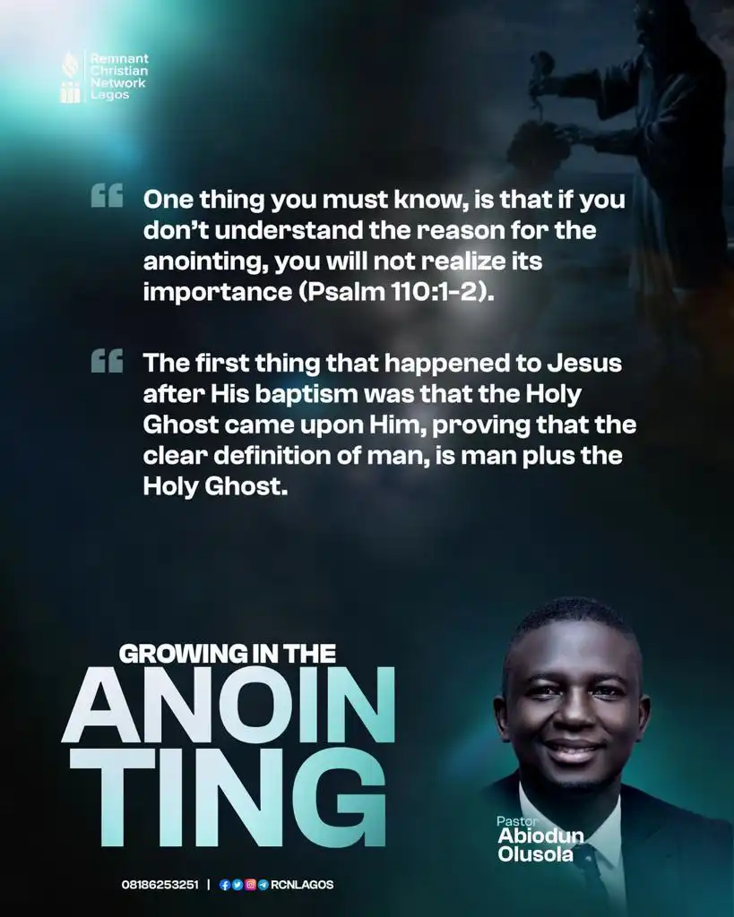 Growing in the Anointing quote 1